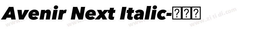 Avenir Next Italic字体转换